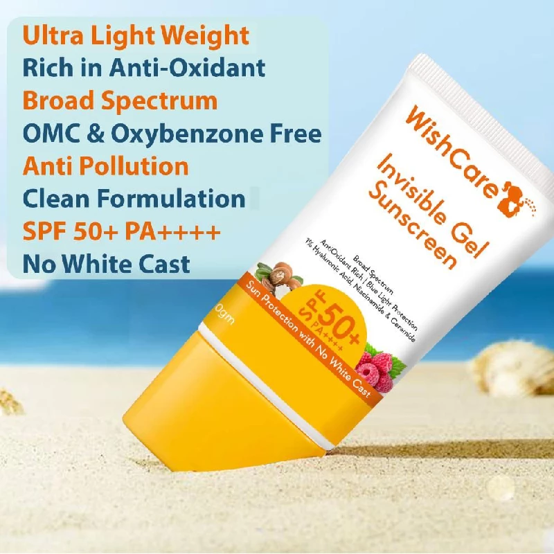 Wishcare Invisible Gel Sunscreen SPF 50+ Pa++++, 50 g-2.webp